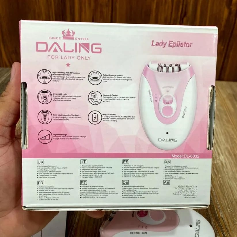 Lot Imported Daling DL-6032 Lady Epilator – Smooth & Gentle Hair Removal
