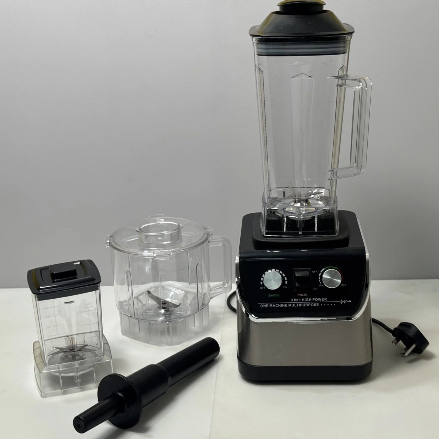 Lot Imported German Technology | 3-in-1 Silver Crest Blender, Chopper & Grinder