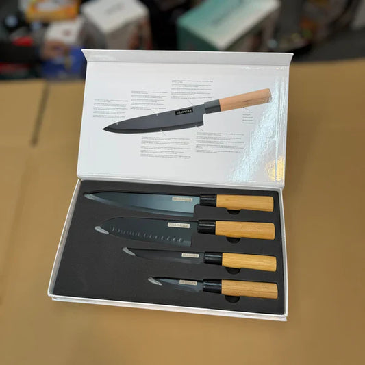 Lot Imported Four Piece Japanese Knives Set